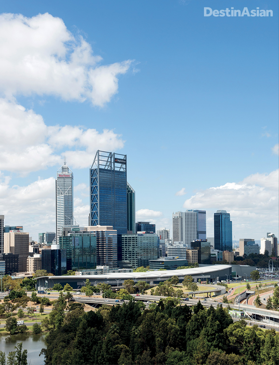 Downtown Perth as seen from Kings Park.