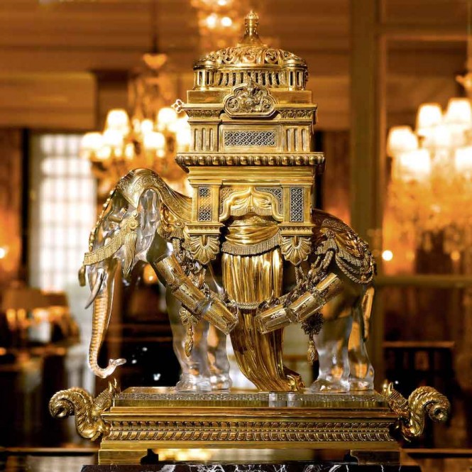 The property's Elephant Baccarat is one of the relics restored during the renovation. All photos courtesy of the hotel.