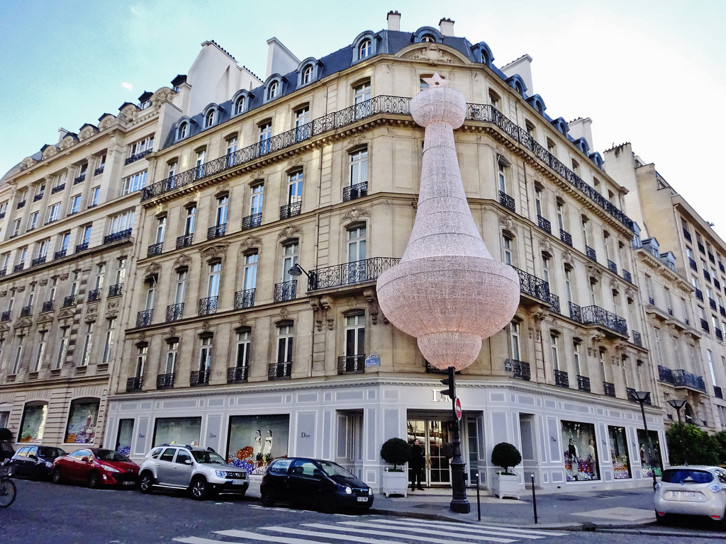 The legendary Dior flagship store in Avenue Montaigne. 
