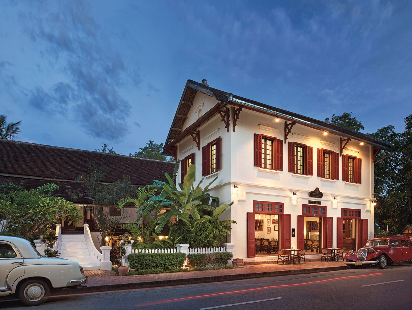 One of the three historical buildings comprising the revamped 3 Nagas hotel. 