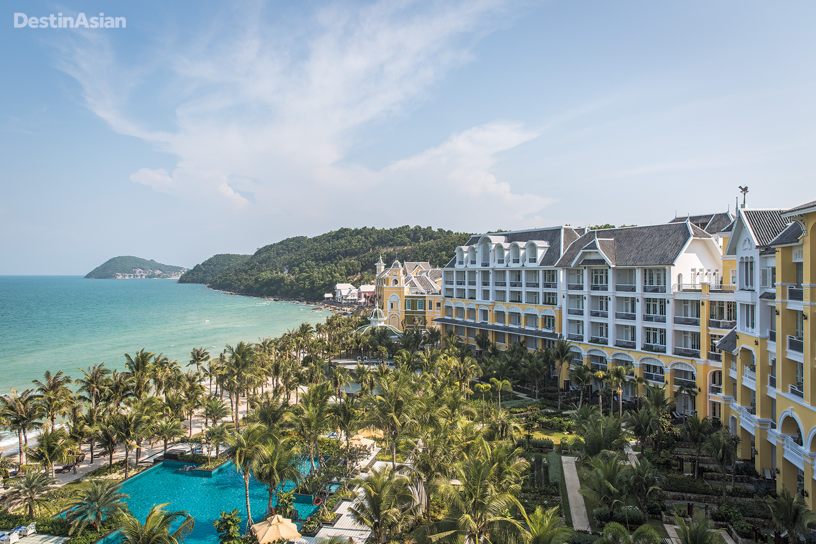 The view from a penthouse suite at the JW Marriott Phu Quoc Emerald Bay. 