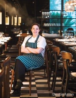 Sabrina Stillhart, chef at Bread Street Kitchen Singapore