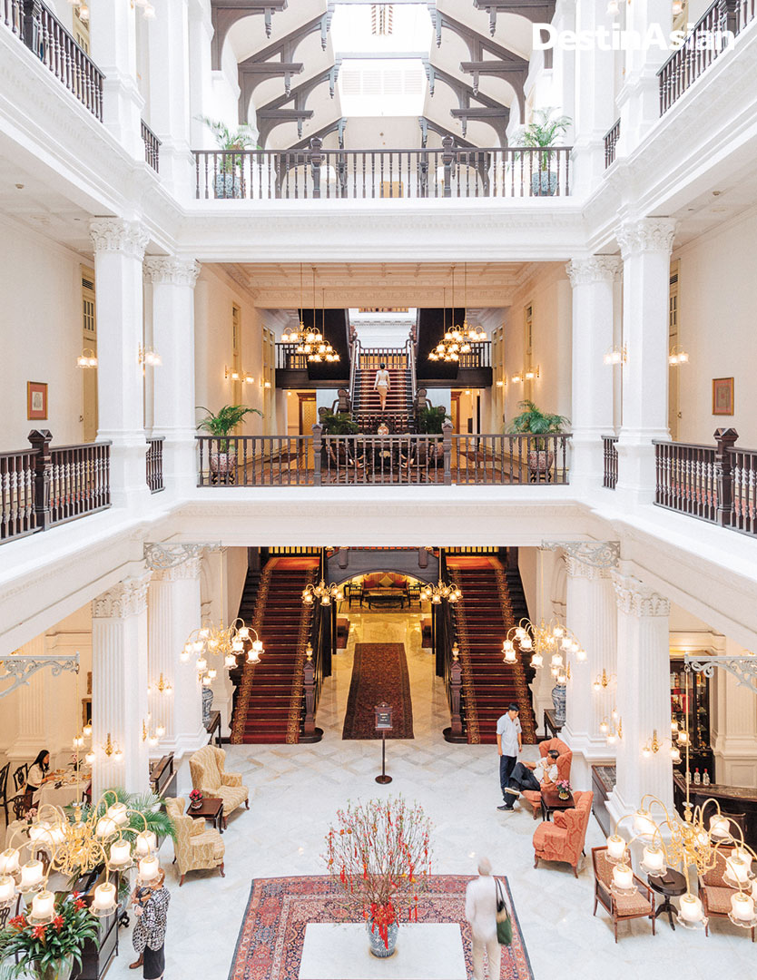 Dating to 1899 and designed in the neo-Renaissance style, the main wing of the hotel centers on a three-story atrium.