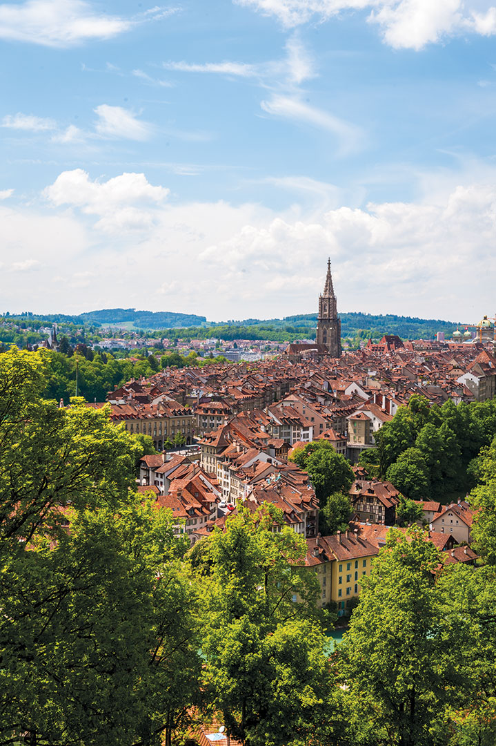A view over Bern's World Heritage- listed Old Town. Photo by Lola Akinmade Åkenström. 