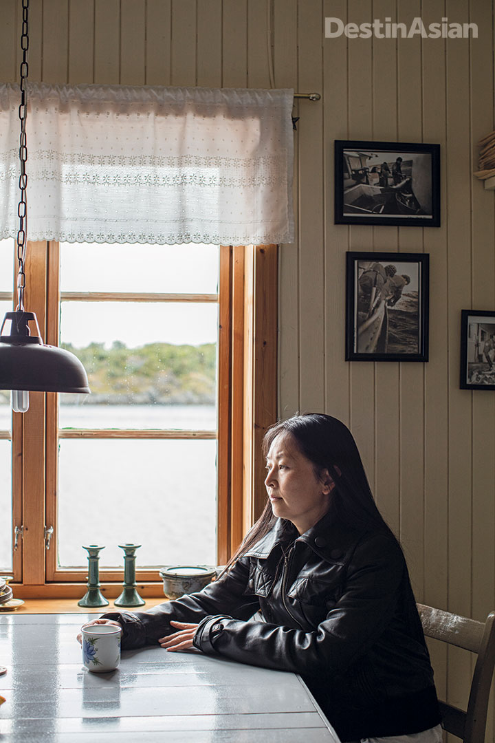 Angela Grav at Stamsund Rorbuer, a clutch of holiday cabins that she runs with her Lofoten-born husband Kenneth.