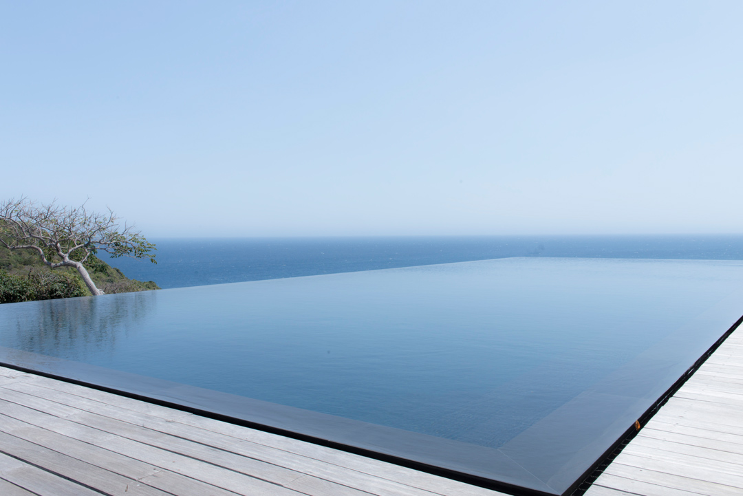 The view from the infinity pool.