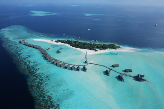 Aerial shot of the property.