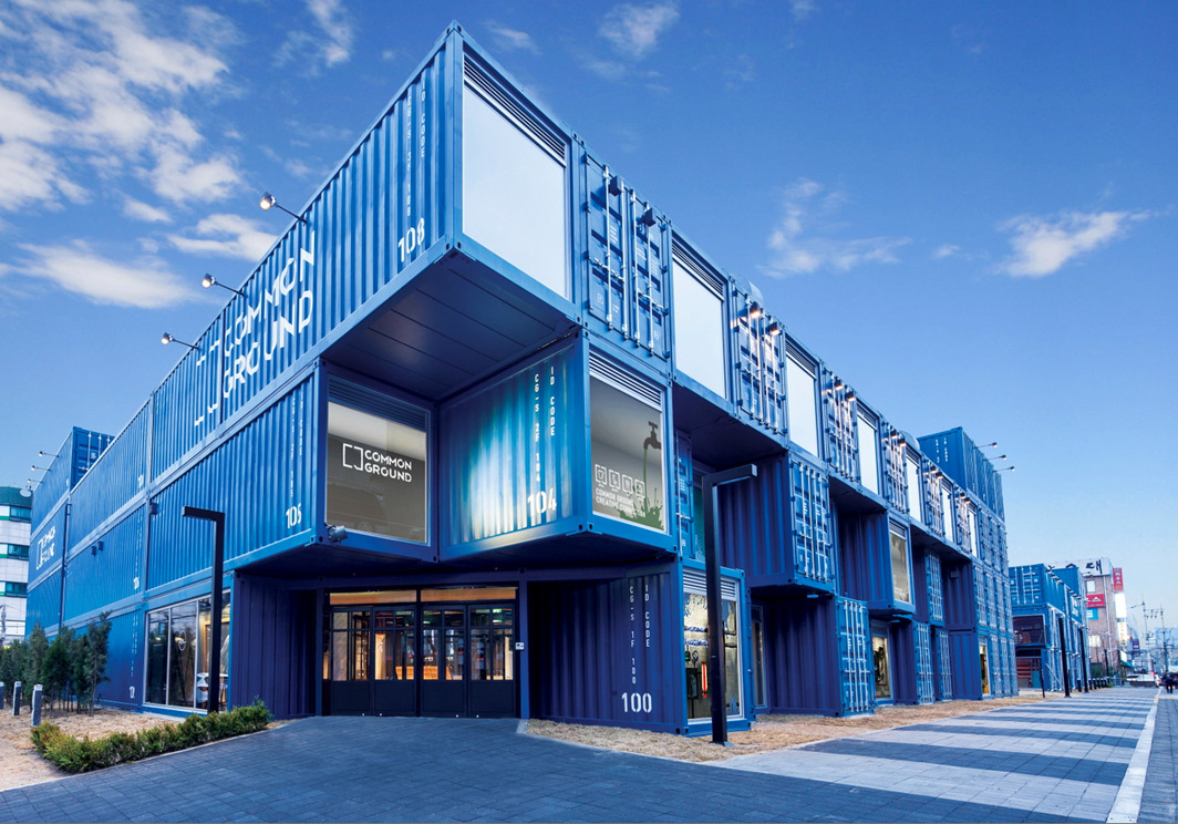Local fashion labels are showcased at Common Ground, a hip new shopping mall made out of shipping containers.