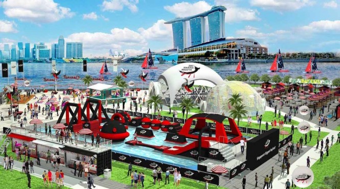 Paddles up for one of the biggest sports event in Singapore this year. Photo courtesy of DBS.