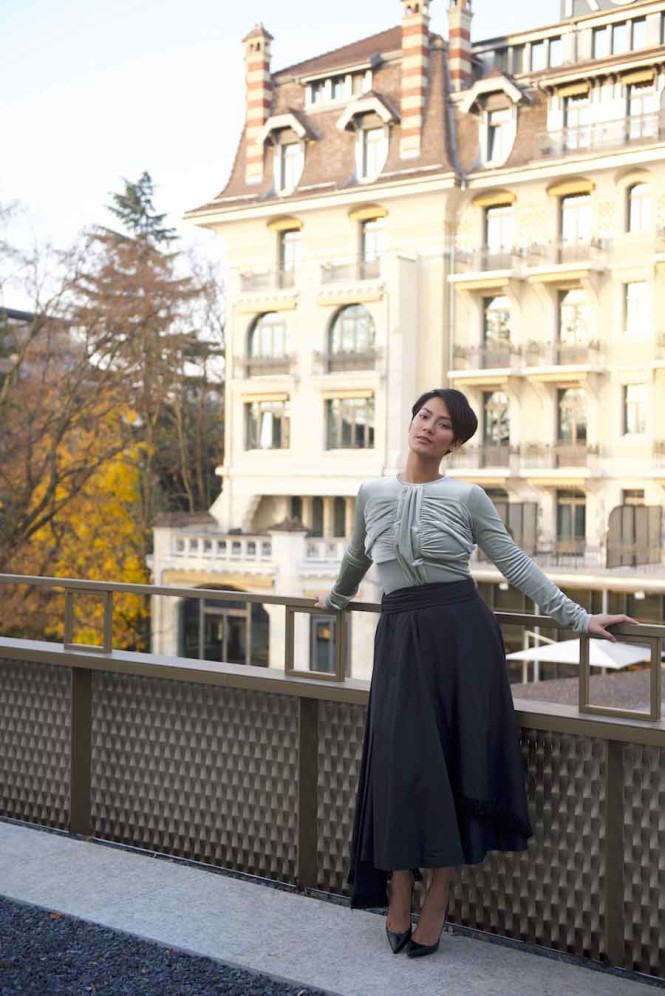 Outside the Hôtel Royal Savoy 