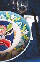 Penang travel: a hand-painted plate at Chin's