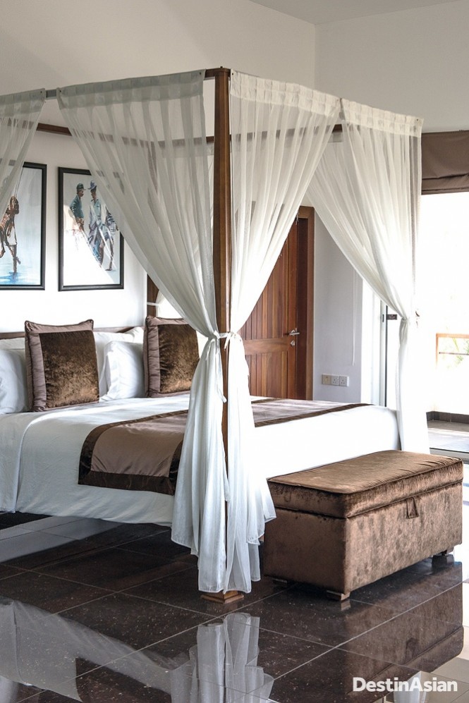 A guest room at Anilana Pasikuda.