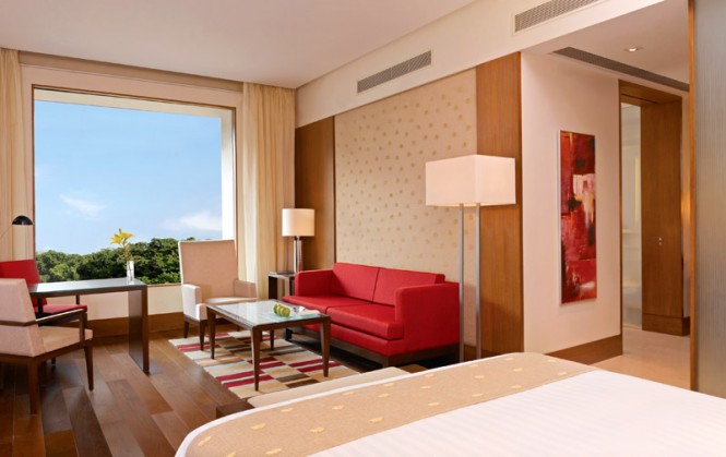 India Hotels: Inside a guest room at The Oberoi Gurgaon Hotel