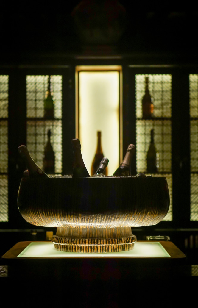 Some of the wines on display