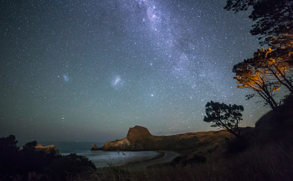 Stargazing at Castlepoint in Wairarapa.