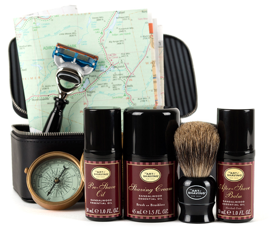 The Sandalwood Travel Kit by The Art of Shaving.