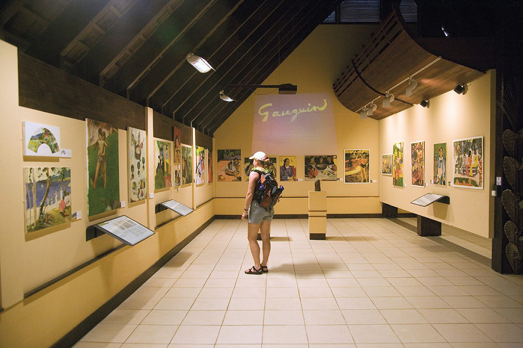 The Gauguin Cultural Center on Hiva Oa.