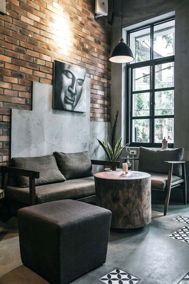 A neutral aesthetic sets the mood at FIKA Cafe.