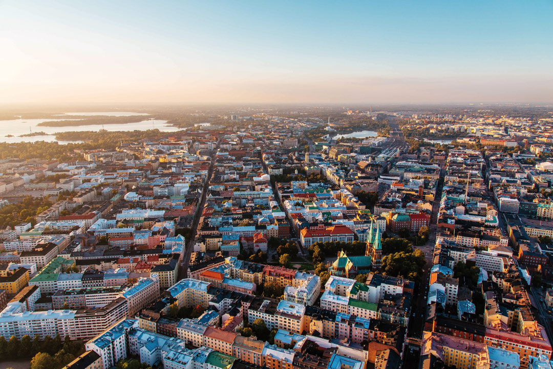 An aerial shot of Helsinki (Photo: Jussi Hellsten).