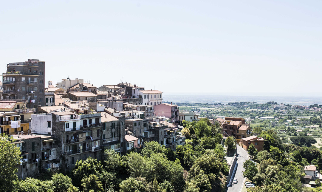 Overlooking Ariccia, one of the hill towns in the Castelli Romani and the supposed birthplace of porchetta.