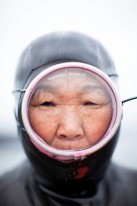 Jeju Island South Korea diver Jeju Island, South Korea: elderly diver