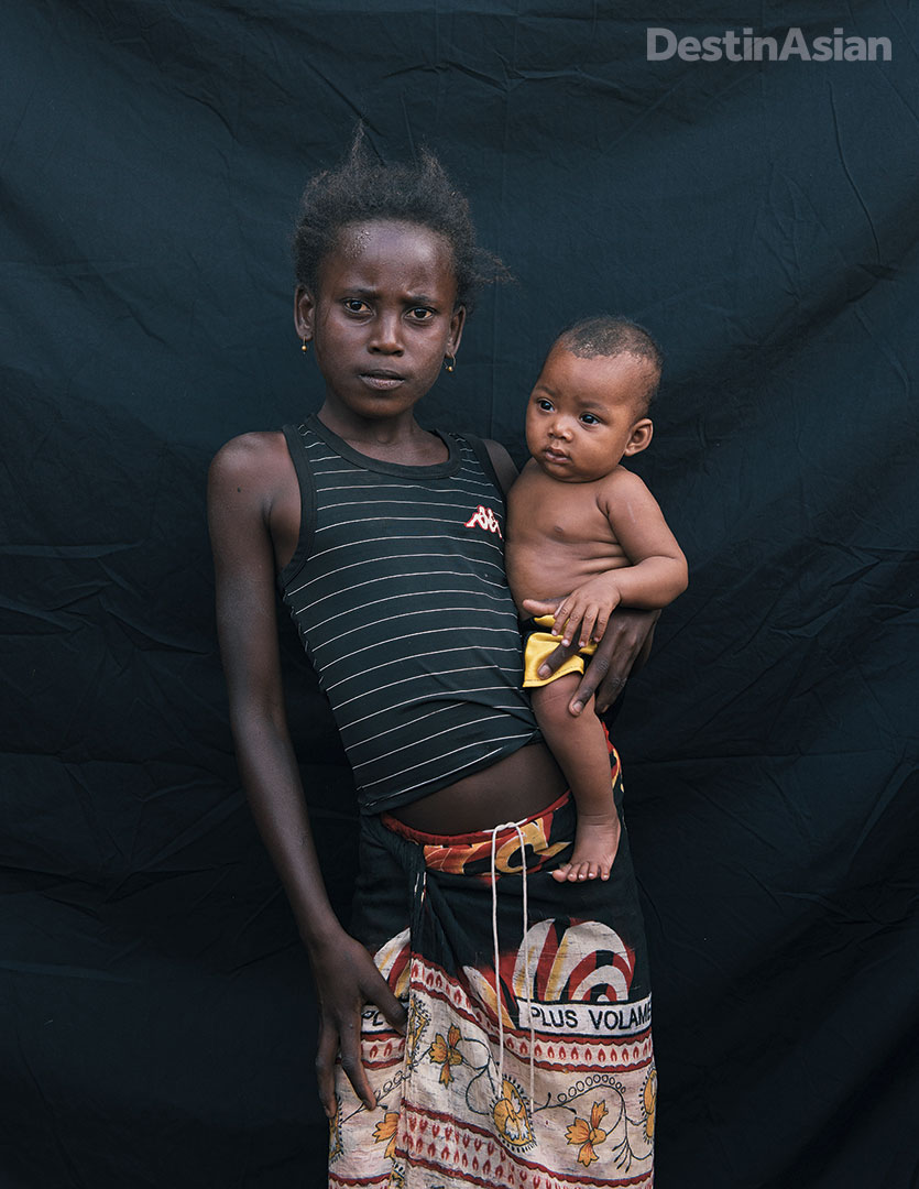 Young residents of a west-coast fishing village. 