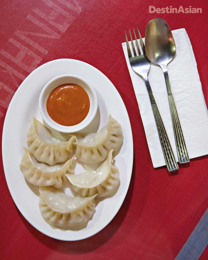 Momo dumplings at Manakamana in the Jordan / Yau Ma Tei area.