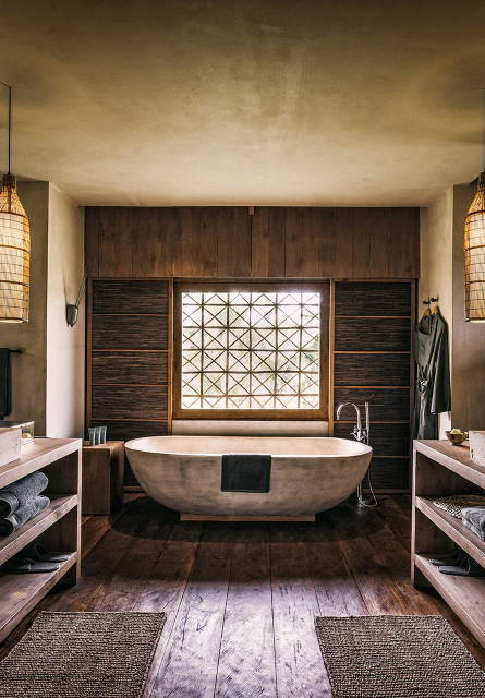 One of the resort's stylish bathrooms.
