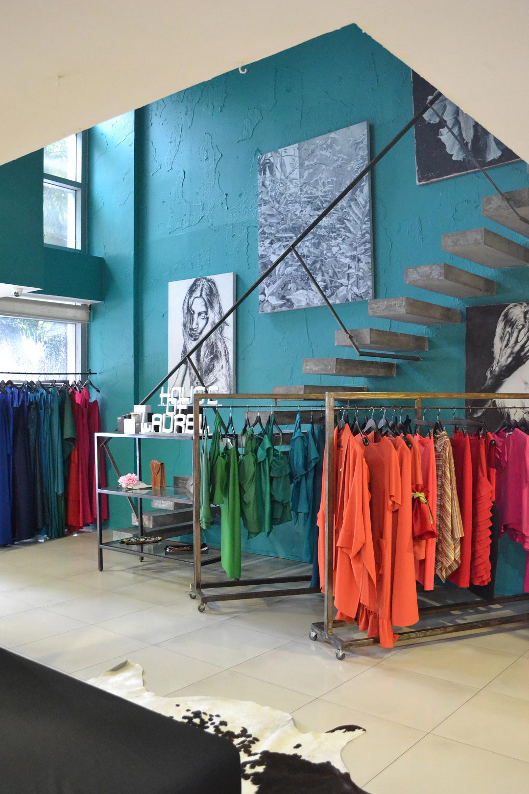 Vibrant colors and contemporary Filipino fashion greet customers at House of Laurel.