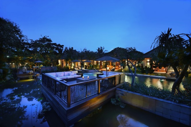 The exterior of the resort's presidential villa.