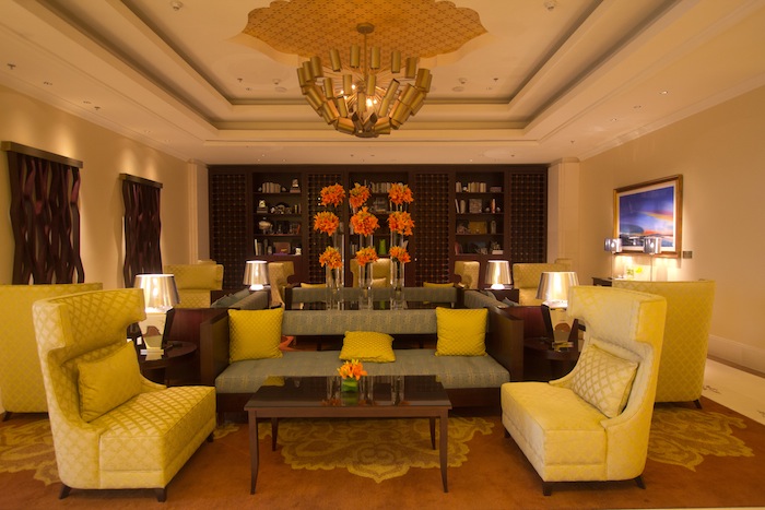 The hotel's lounge.