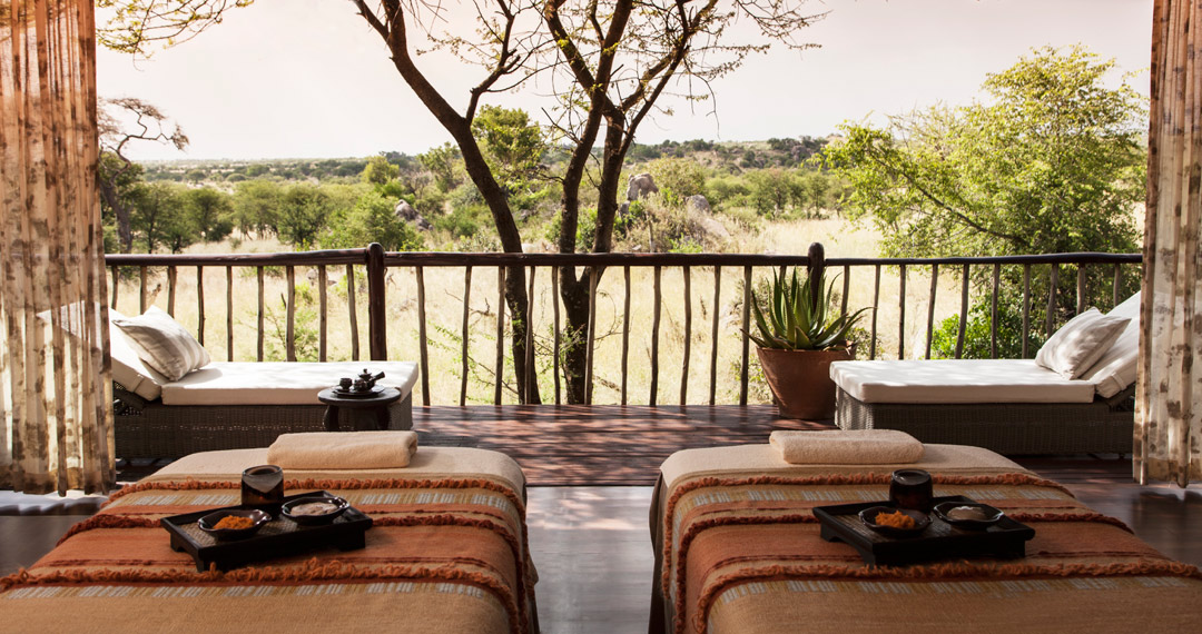 The Spa here offers Serengeti-inspired skincare and massage treatments.