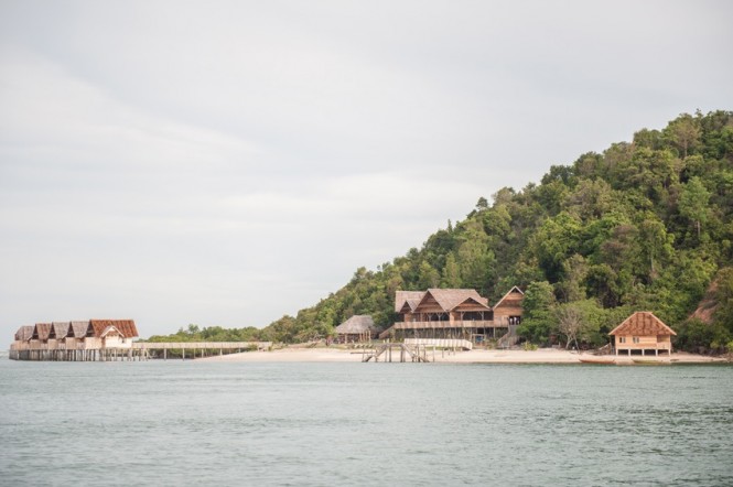 The Telunas Private Island stands in seclusion.