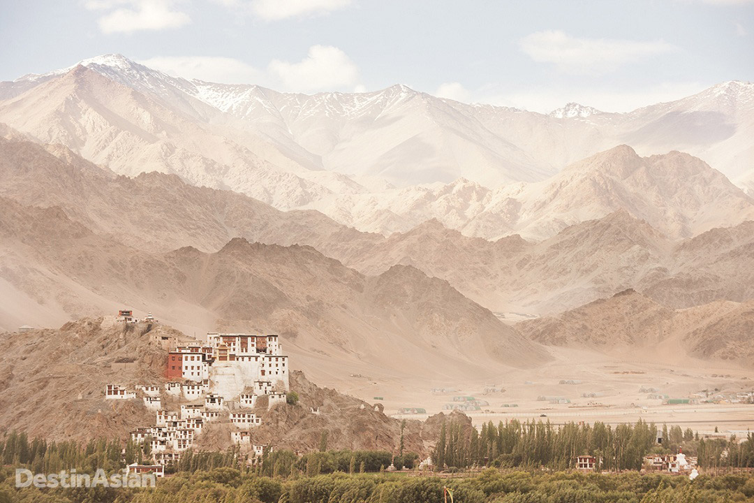 Spituk Monastery, perched a short distance from the airport at Leh.