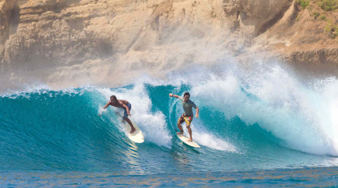 Surf in Sumba, one of the destinations.