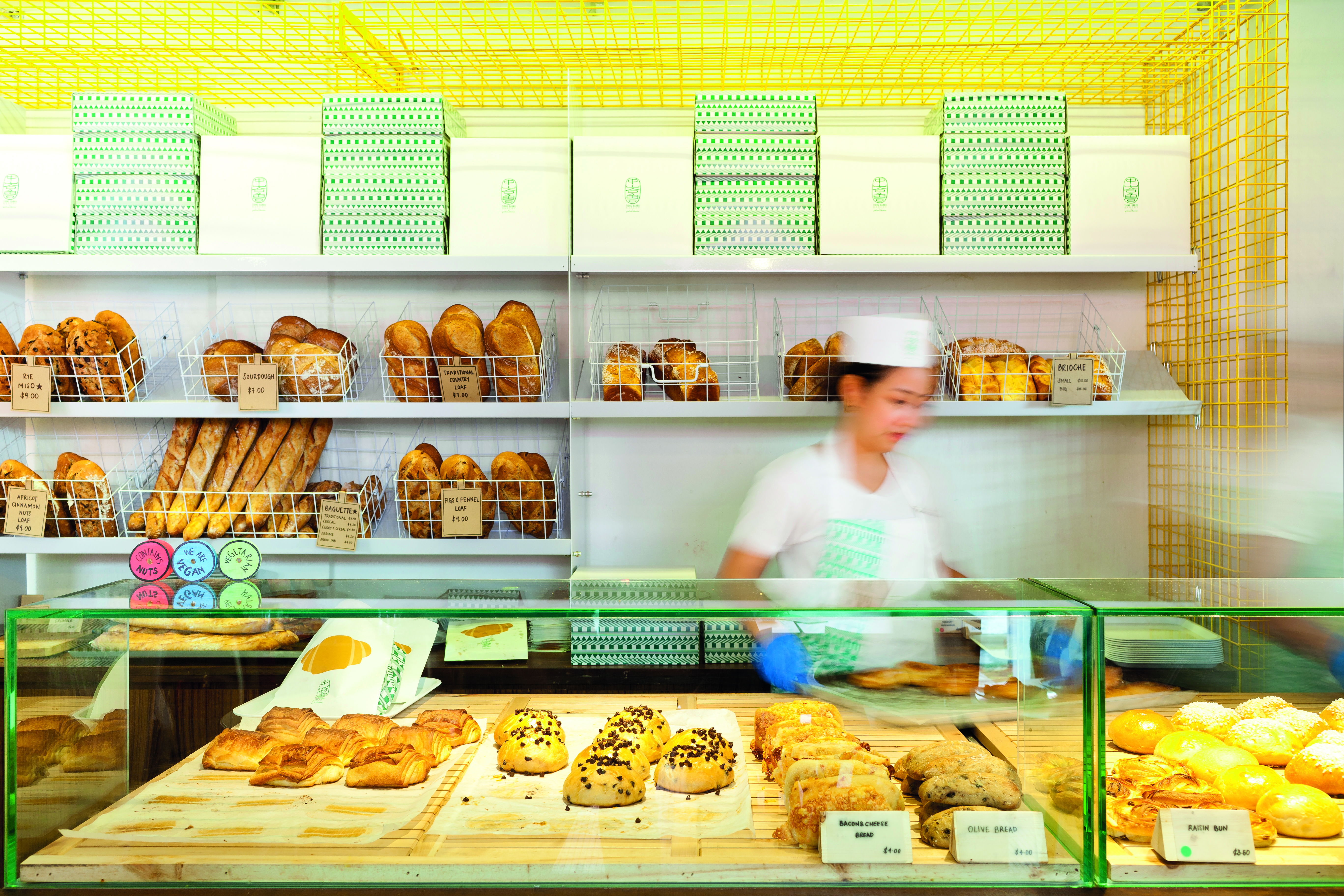 A peek into the Tiong Bahru Bakery. 