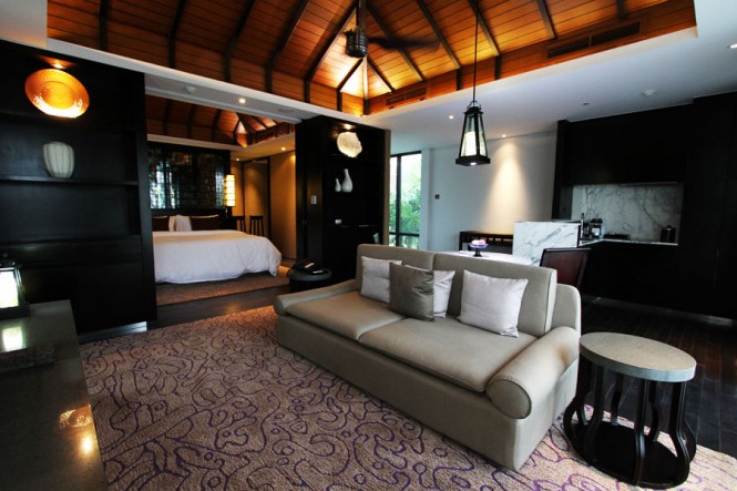The master bedroom of the villa.