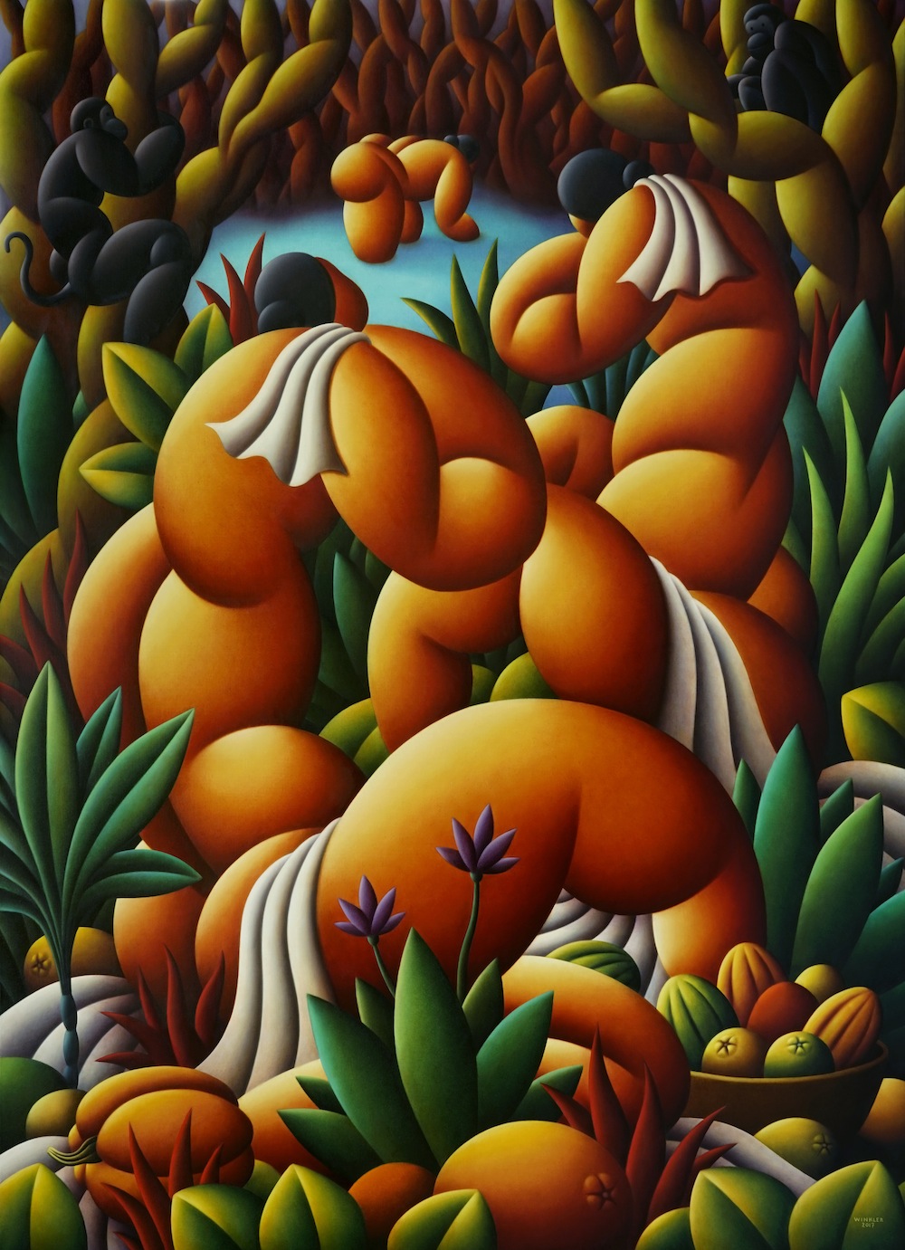"Fruits of Fortune by the Lagoon" by Richard Wrinkler. 
