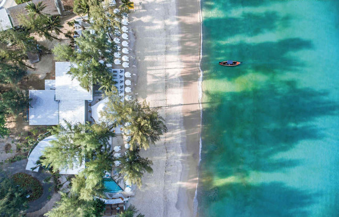A bird's-eye view of Catch Beach Club, at the southern end of Bangtao Beach. Photo courtesy of the club. 