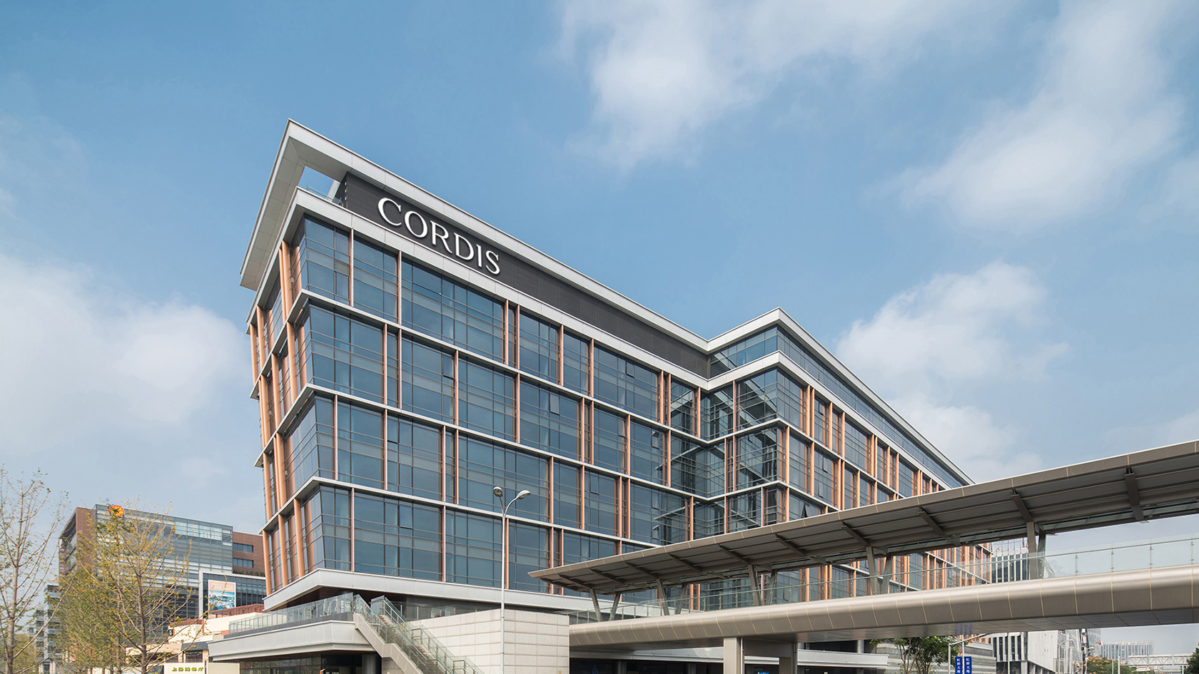 Outside exterior of the Cordis Shanghai. 