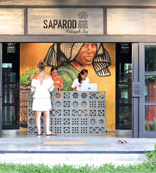 The entrance to Project Artisan's Saparod Pineapple Spa. All photos courtesy of the places mentioned.