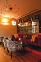 Shanghai restaurants: lounge seating at Kelley Lee’s
