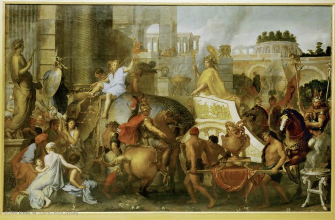 Alexander in Babylon by Charles Le Brun.