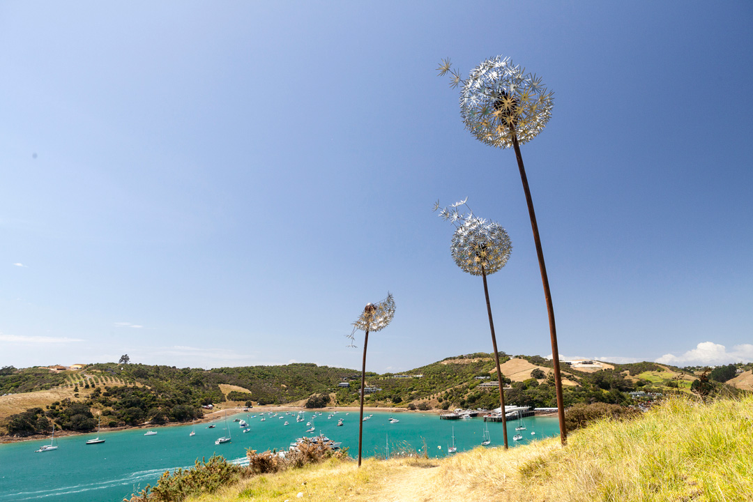 Stop the Clock, a sculpture by Jane and Mario Downes from the 2015 edition of Headland Sculpture on the Gulf.