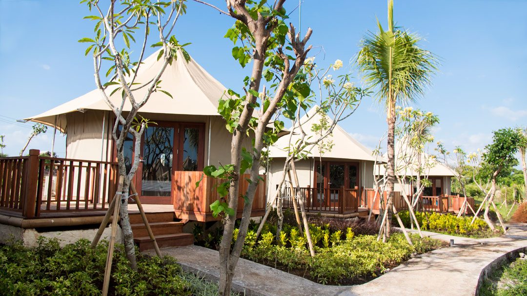 The resort boasts 24 Beach Camp Tents and four Cliff Tent Villas.