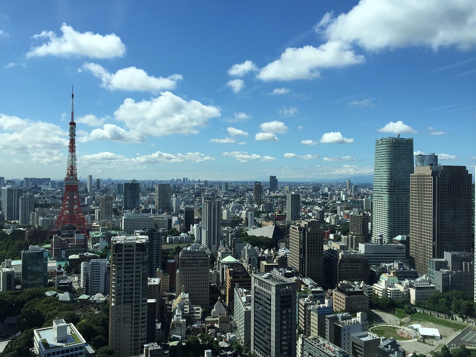 Travelers from New Zealand will be in close proximity to downtown Tokyo. 