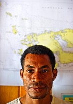 Hengky Dimalouw, an MPA field officer stationed on Wayag.
