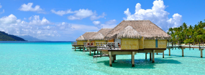 Tahaa's overwater bungalow. 