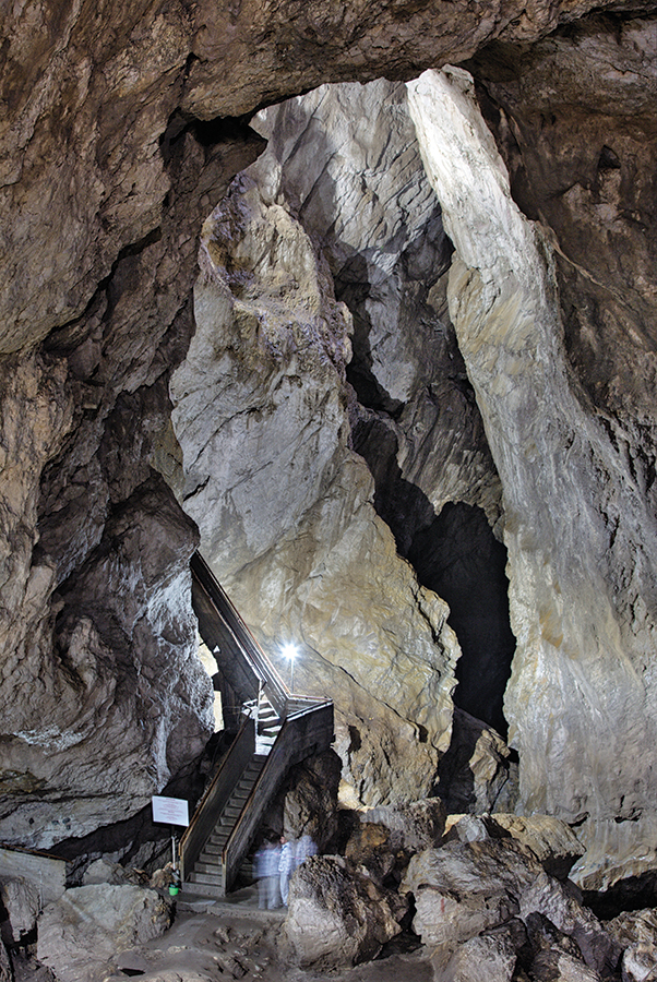 Inside the Devil's Throat Cave, where Orpheus is said to have entered Hades.