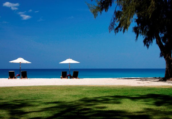 A view of the Andaman Sea and the resort's beach.